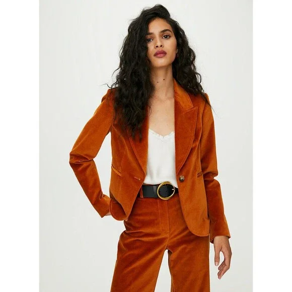 Wilfred Mona Velvet Blazer Single-button, Velvet Blazer Size 2 - Picture 9 of 9